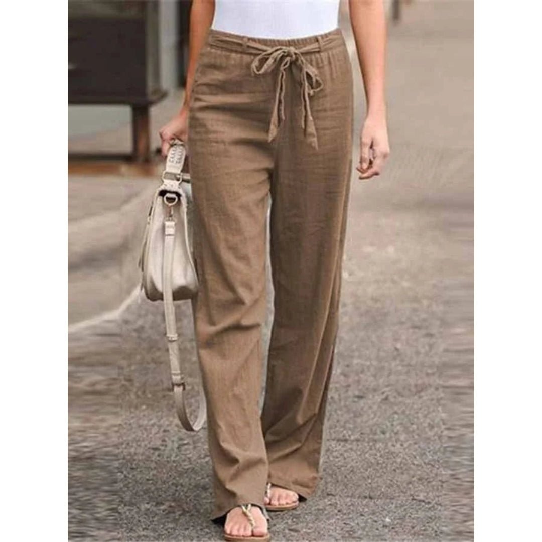 Alisia | Office-Ready Breathable Linen Versatility Pants