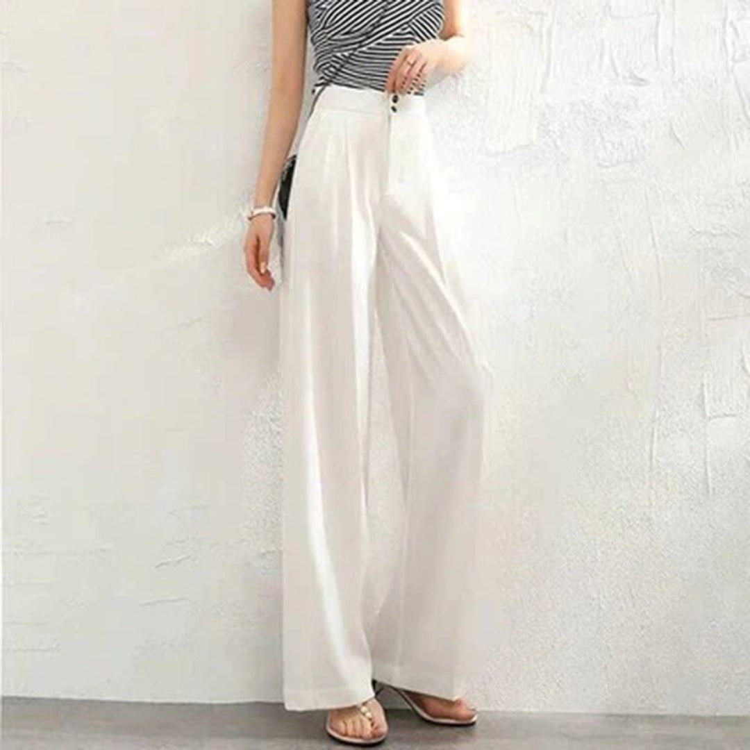 Adalena | Wardrobe-Staple Breathable Linen Ease Pants