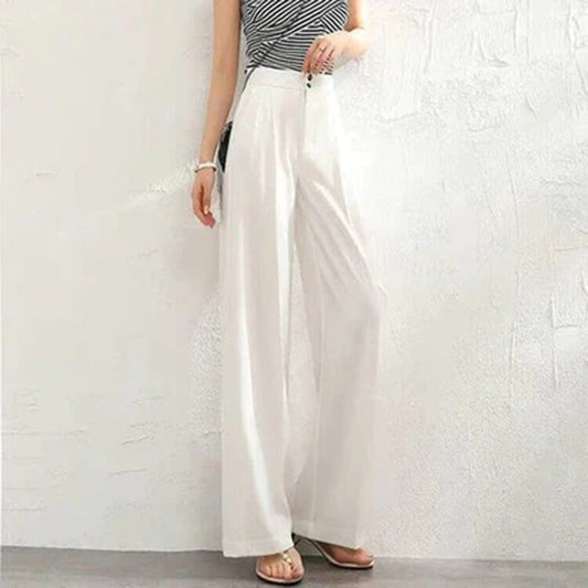 Adalena | Wardrobe-Staple Breathable Linen Ease Pants
