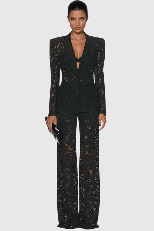 Amelie | Coordinated Lace Blazer Ease Set