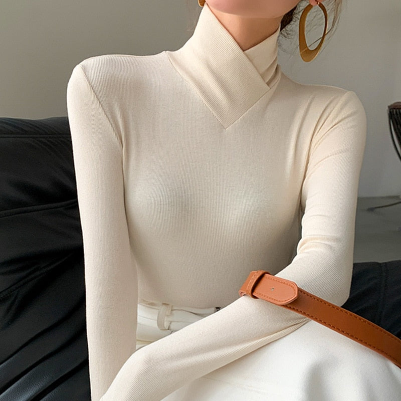 Berardina | Desk-to-Dinner Mock-Neck Spring Comfort Top