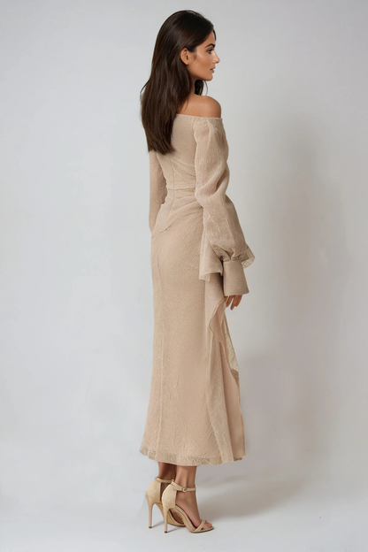 Nadine | Sun-Soaked One-Shoulder Draped Charm Dress