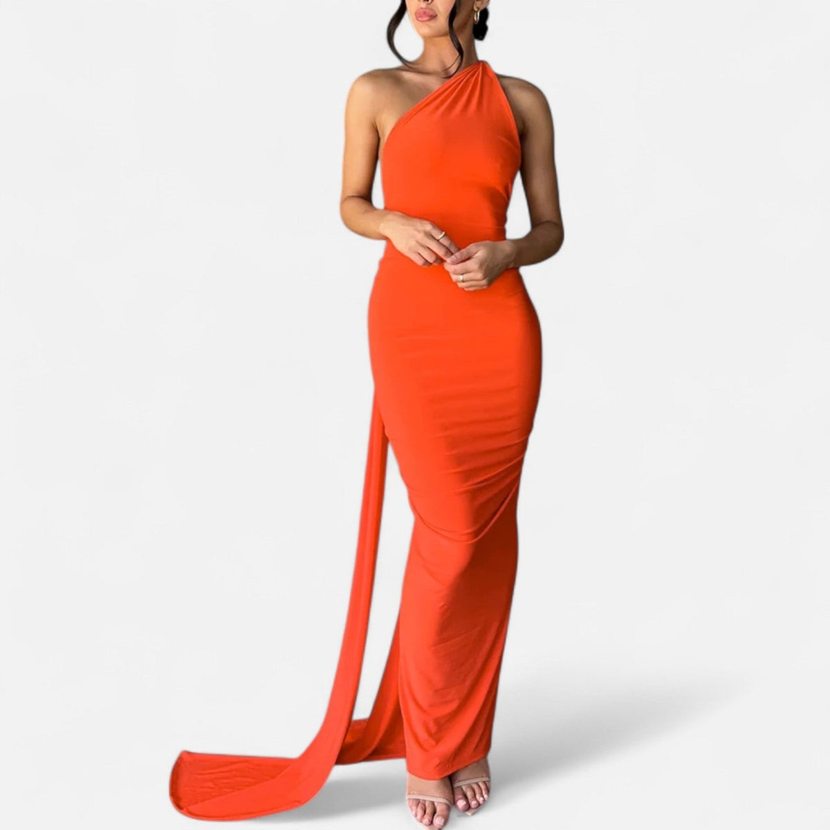 Immacolina | Occasion-Ready Maxi One-Shoulder Shape Dress