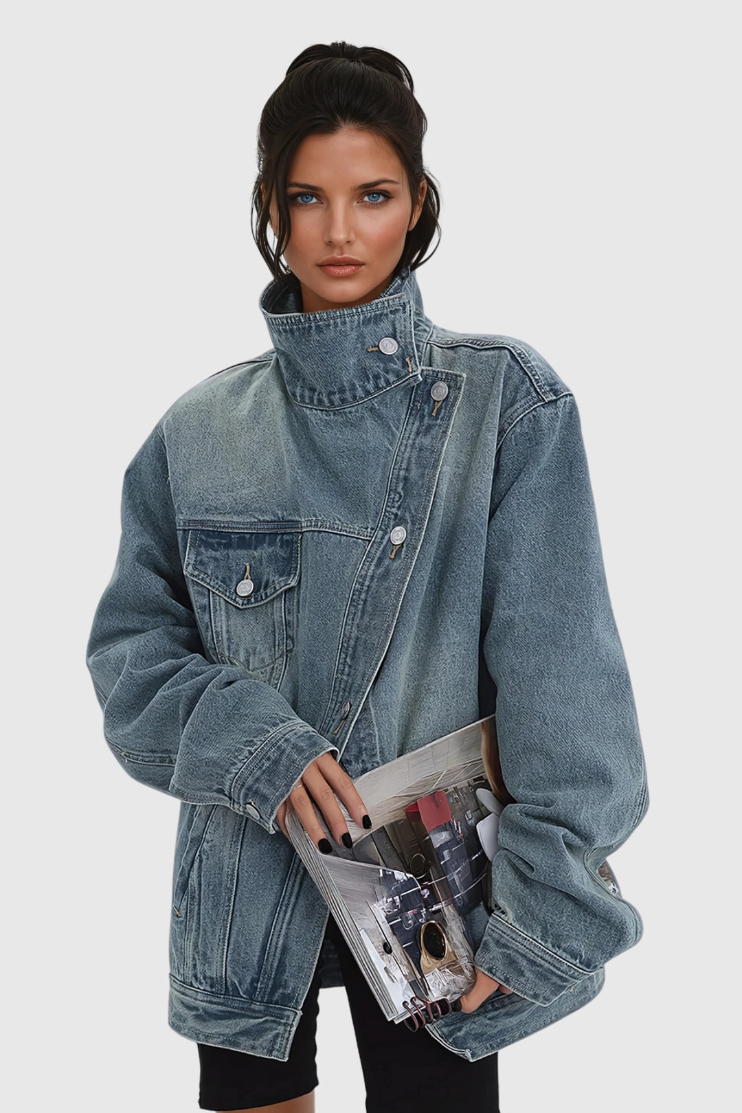 Zola | Cold-Weather Oversized Asymmetric Structure Jacket