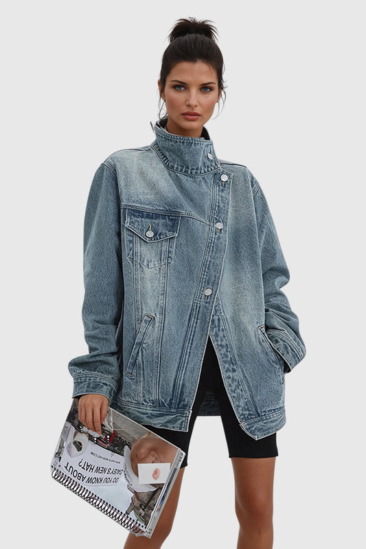 Zola | Cold-Weather Oversized Asymmetric Structure Jacket