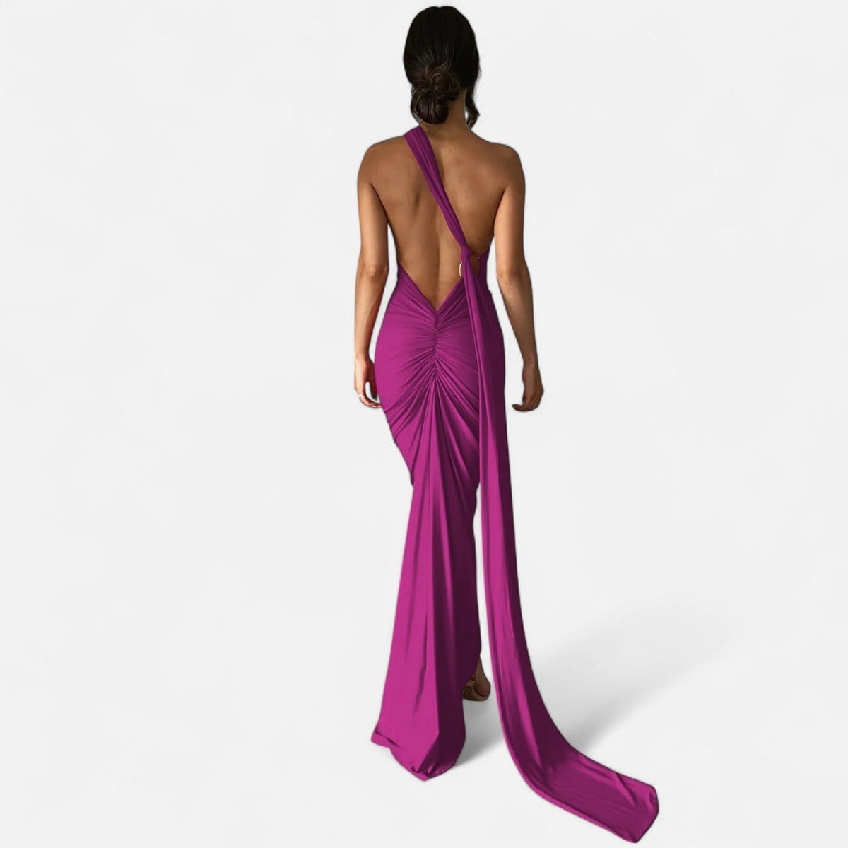 Immacolina | Occasion-Ready Maxi One-Shoulder Shape Dress