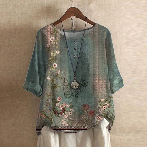 Angeluccia | Date-Night Breathable Floral Design Blouse