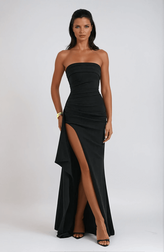 Alicia | Warm-Weather Strapless Maxi Cut Dress