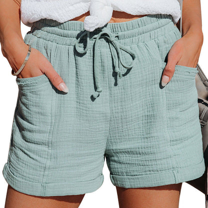 Susan | Wide-Leg Drawstring Shorts