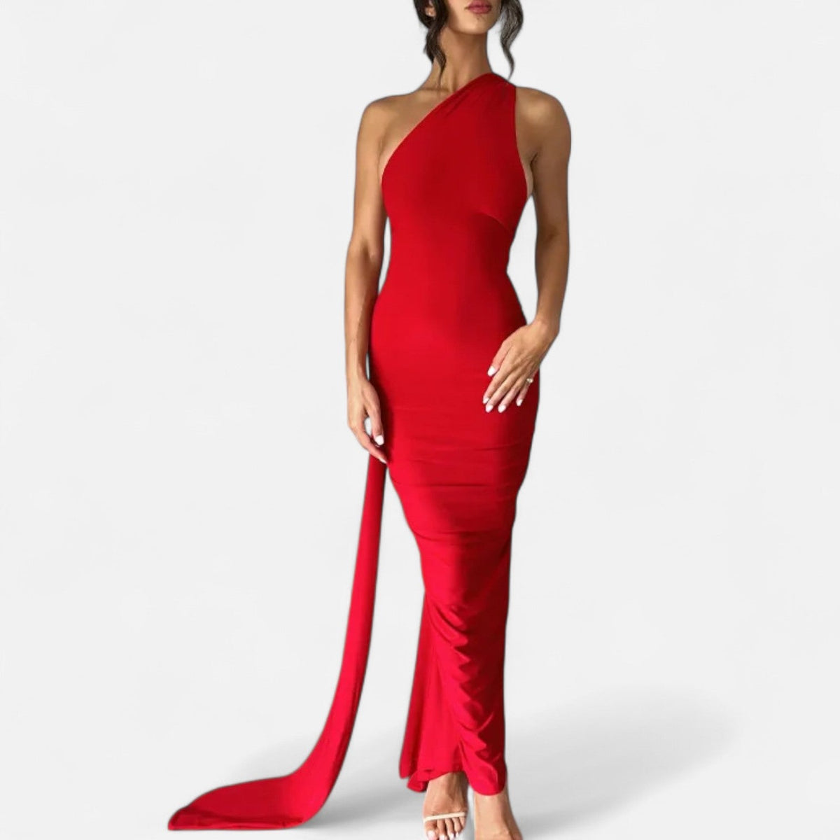 Immacolina | Occasion-Ready Maxi One-Shoulder Shape Dress