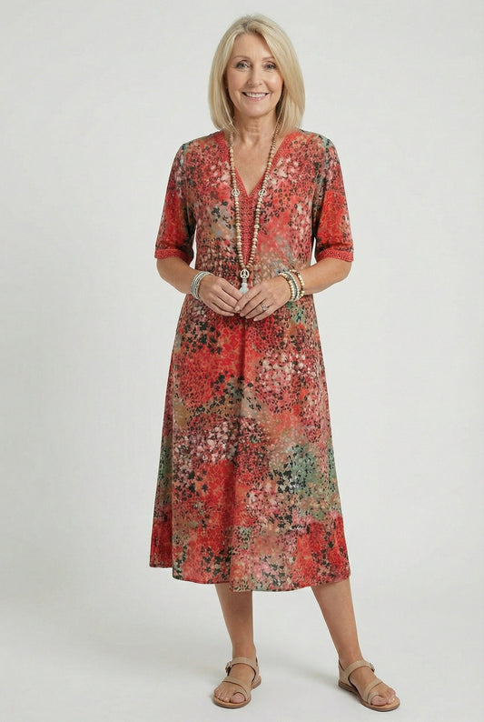 Xenia | City Short Sleeve Charm Dress
