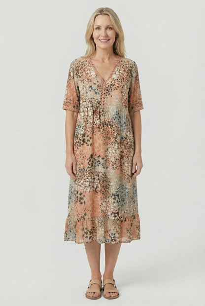 Xenia | City Short Sleeve Charm Dress