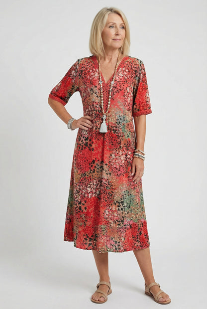 Xenia | City Short Sleeve Charm Dress