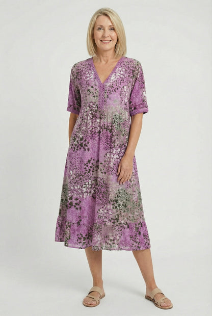 Xenia | City Short Sleeve Charm Dress