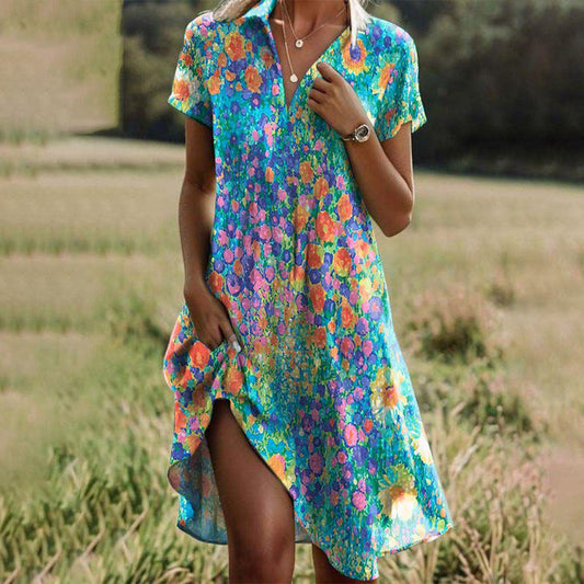 Kayla | Garden-Party Breathable Boho Silhouette Dress