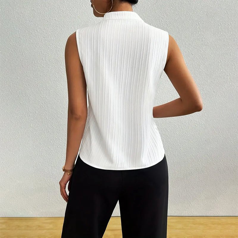 Ardisia | Desk-to-Dinner Breathable Cotton Cut Blouse