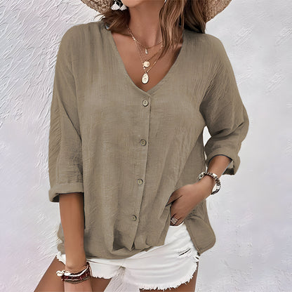 Lorraine | Date-Night button-up polish Charm Blouse