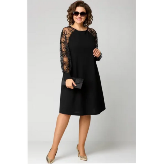 Eufemia | Sun-Soaked Long-Sleeve Lace Sensibility Dress