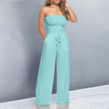 Fortunata | Occasion-Ready Breathable Wide-Leg Fit Jumpsuit
