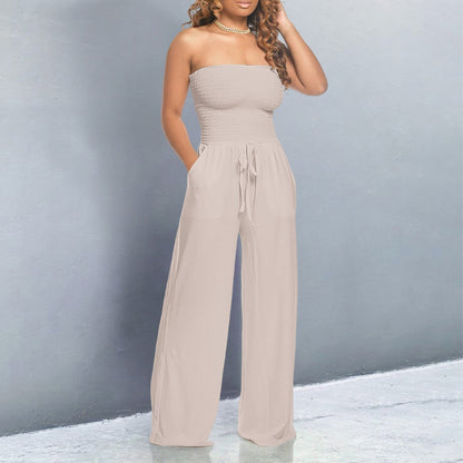 Fortunata | Occasion-Ready Breathable Wide-Leg Fit Jumpsuit