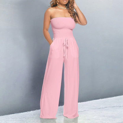 Fortunata | Occasion-Ready Breathable Wide-Leg Fit Jumpsuit
