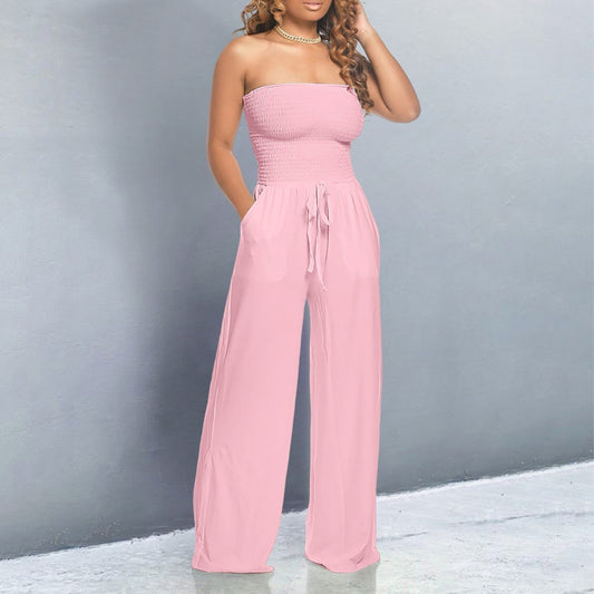 Fortunata | Occasion-Ready Breathable Wide-Leg Fit Jumpsuit