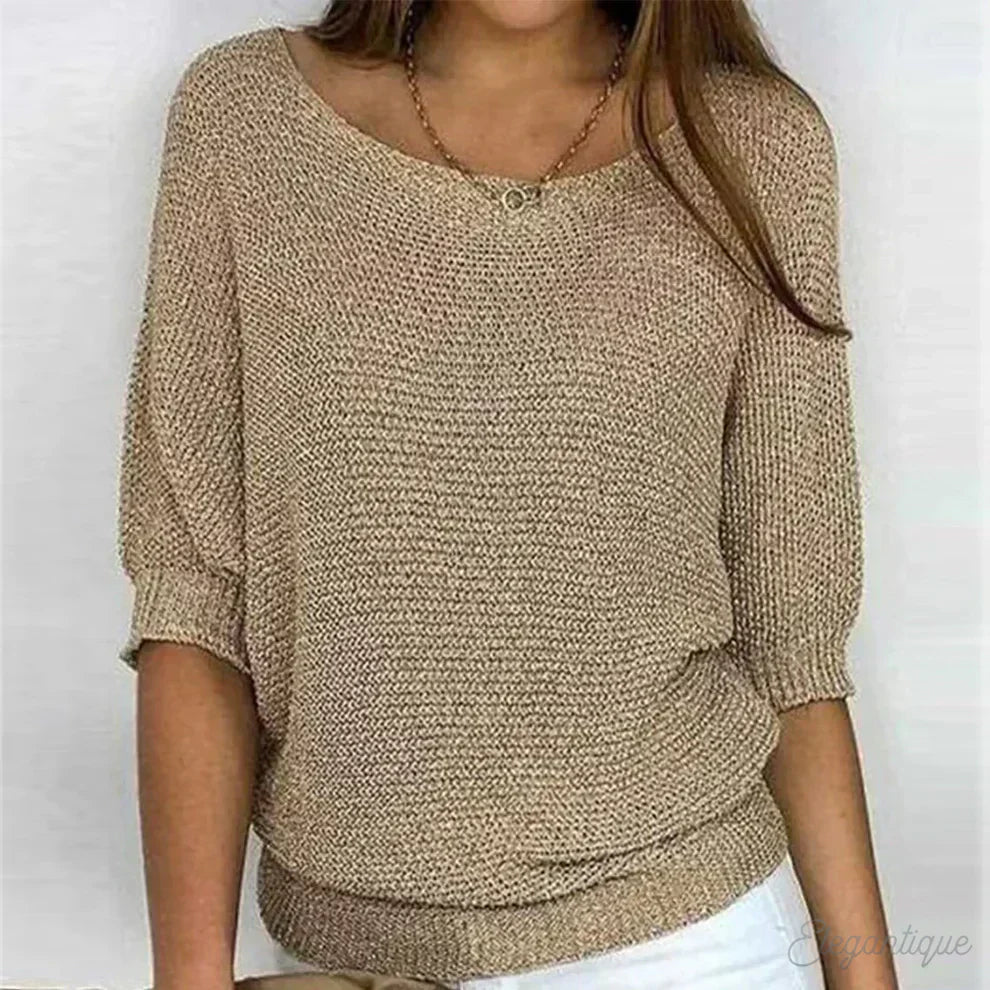 Eunice | Office-Ready Knit Lightweight Fit Top