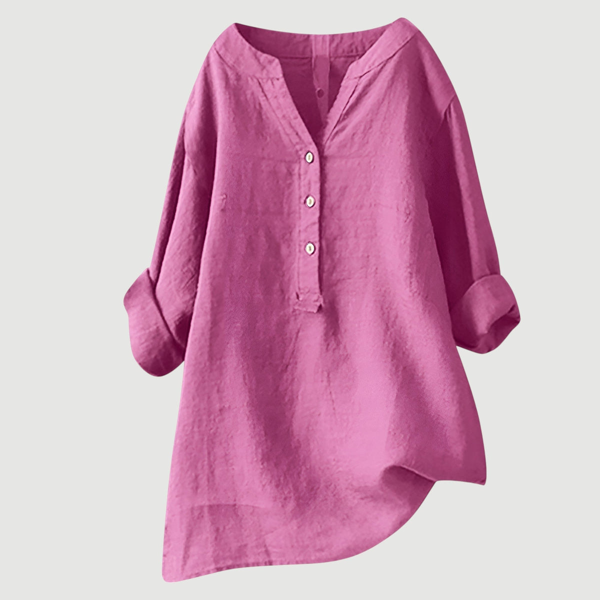 Alma | Date-Night Oversized V-Neck Fit Blouse
