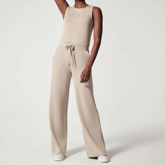 Irene | Warm-Weather Breathable Wide-Leg Fit Jumpsuit