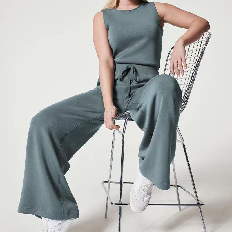 Irene | Warm-Weather Breathable Wide-Leg Fit Jumpsuit