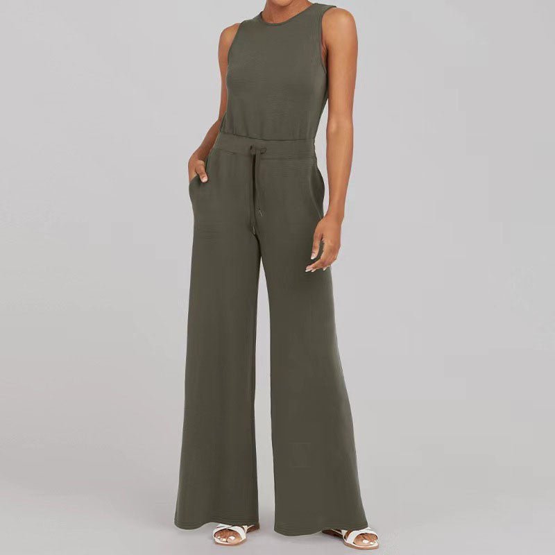 Irene | Warm-Weather Breathable Wide-Leg Fit Jumpsuit