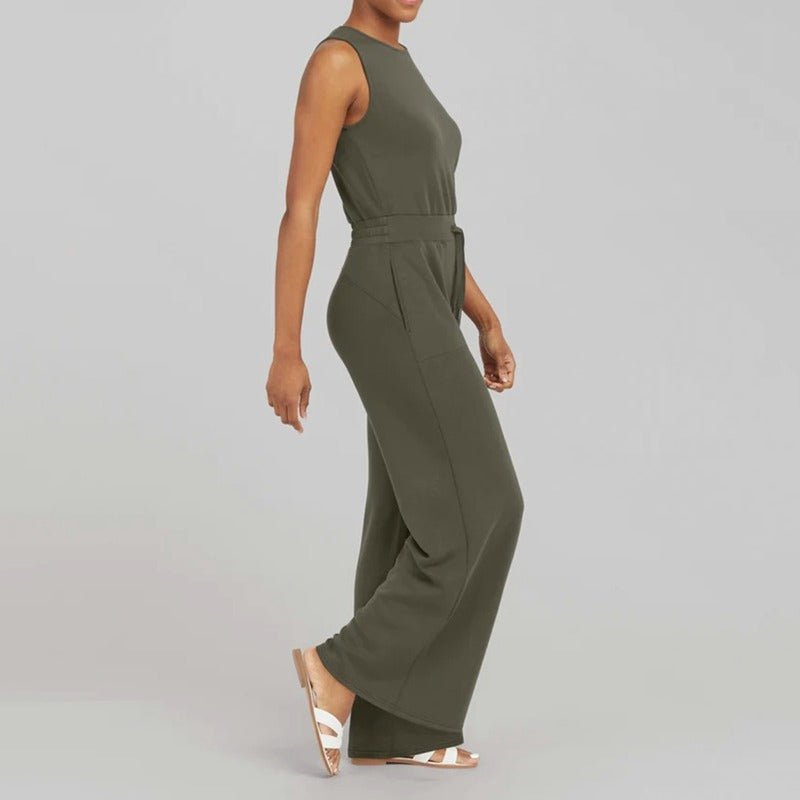 Irene | Warm-Weather Breathable Wide-Leg Fit Jumpsuit