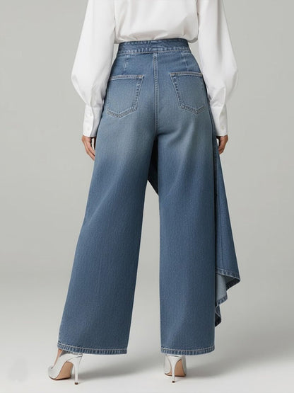 Aldegonda | All-Day Button-Front Wide-Leg Shape Pants