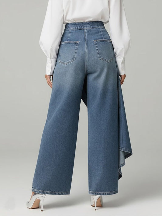 Aldegonda | All-Day Button-Front Wide-Leg Shape Pants