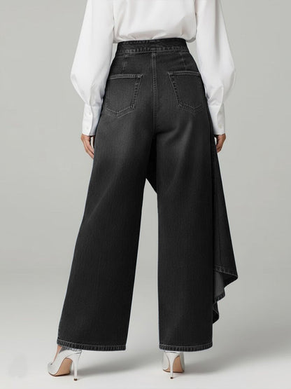 Aldegonda | All-Day Button-Front Wide-Leg Shape Pants