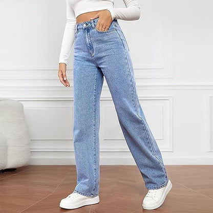Albaluna | All-Day Wide-Leg High-Waist Shape Jeans