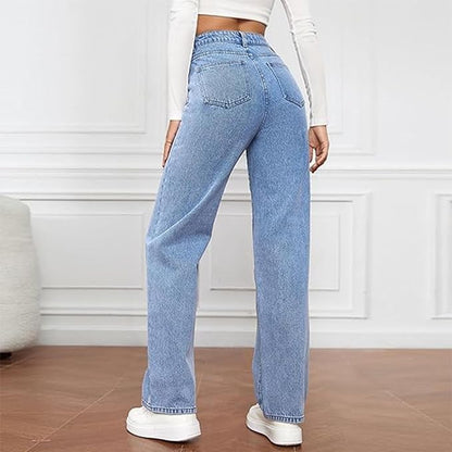 Albaluna | All-Day Wide-Leg High-Waist Shape Jeans