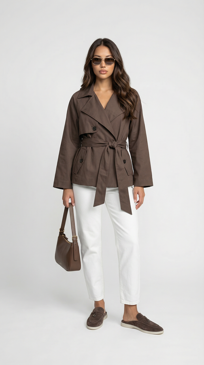 Vivienne | Weekend Belted Double-Breasted Warmth Coat