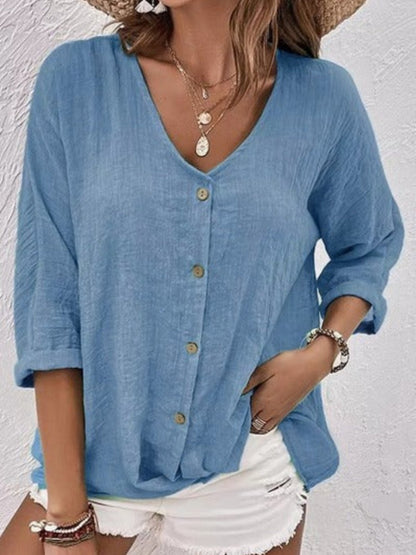 Argina | Desk-to-Dinner Breathable Cotton Ease Top