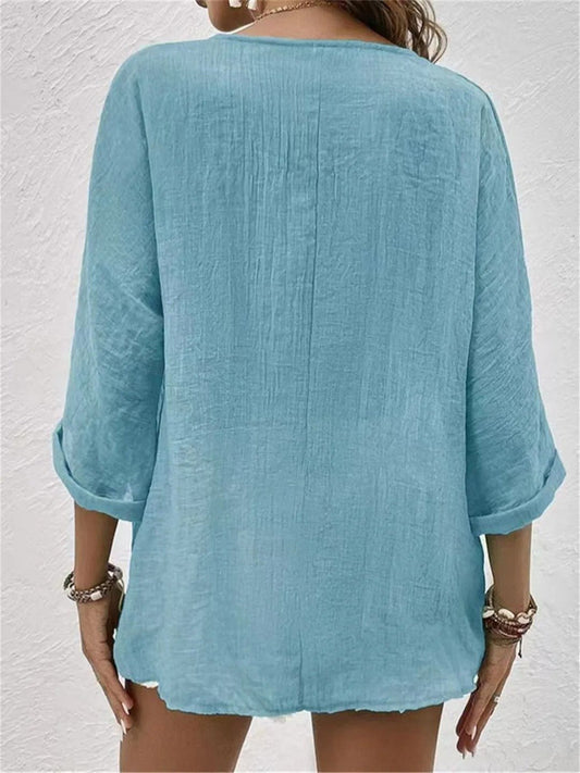 Argina | Desk-to-Dinner Breathable Cotton Ease Top