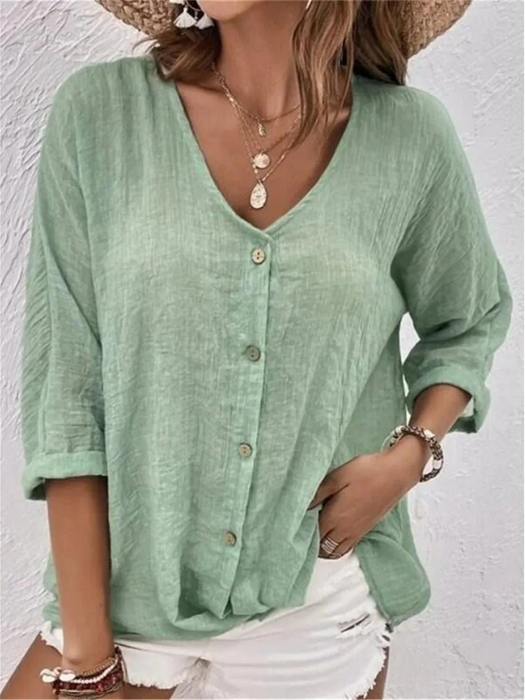 Argina | Desk-to-Dinner Breathable Cotton Ease Top
