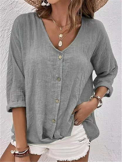 Argina | Desk-to-Dinner Breathable Cotton Ease Top