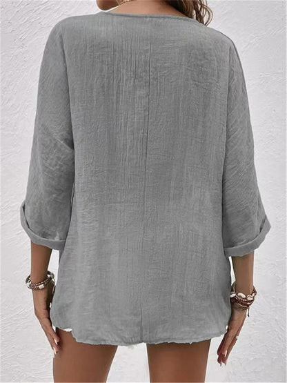 Argina | Desk-to-Dinner Breathable Cotton Ease Top