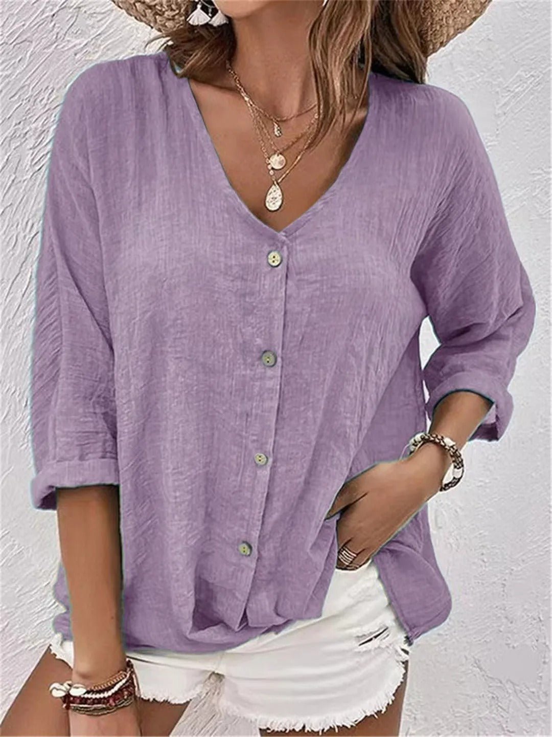 Argina | Desk-to-Dinner Breathable Cotton Ease Top