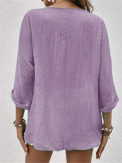 Argina | Desk-to-Dinner Breathable Cotton Ease Top
