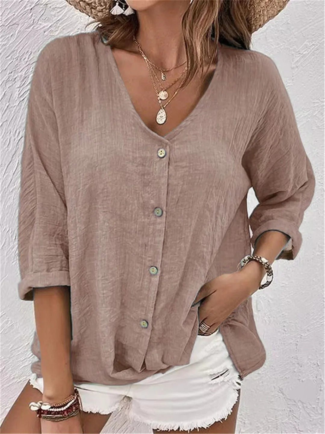 Argina | Desk-to-Dinner Breathable Cotton Ease Top