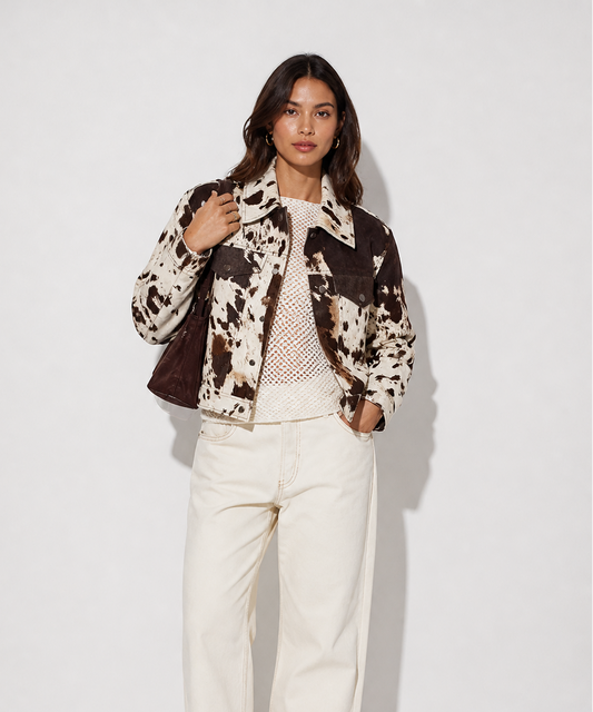 Cleo | Weekend Bold Cow Fit Jacket
