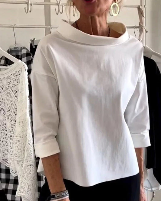 Antoniana | Layering Cowl Neck Ease Top