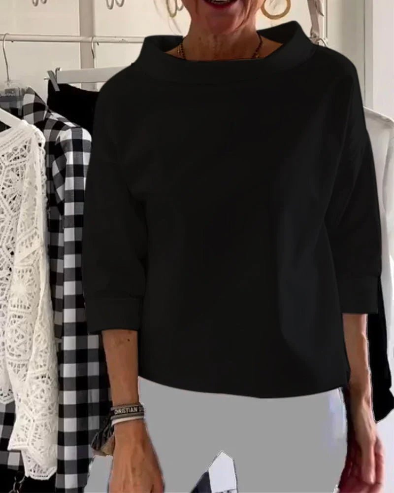 Antoniana | Layering Cowl Neck Ease Top