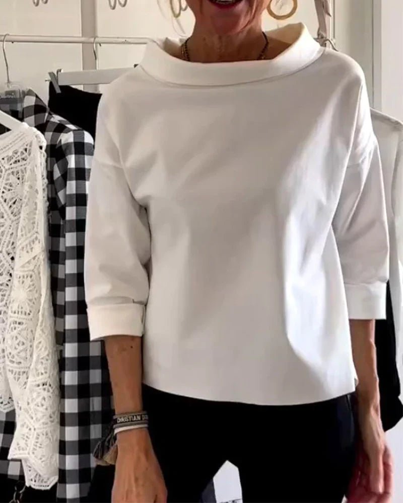 Antoniana | Layering Cowl Neck Ease Top
